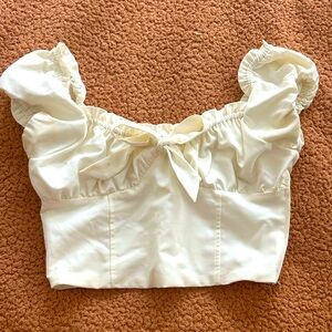 Lottie Moss Milkmaid Crop Top